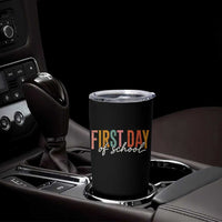 First Day of School Teacher Student Tumbler Cup Funny Back to School Retro