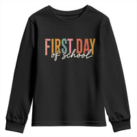 First Day of School Teacher Student Youth Sweatshirt Funny Back to School Retro