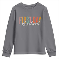 First Day of School Teacher Student Youth Sweatshirt Funny Back to School Retro