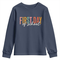 First Day of School Teacher Student Youth Sweatshirt Funny Back to School Retro