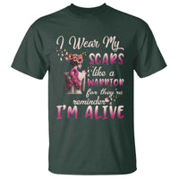 Breast Cancer Awareness T Shirt I Wear My Scars Like A Warrior For They're Reminder I'm Alive Butterfly - Wonder Print Shop