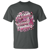 Breast Cancer Awareness T Shirt It Came We Fought I Won Boxing Gloves Pink Ribbon Flowers Leopard - Wonder Print Shop