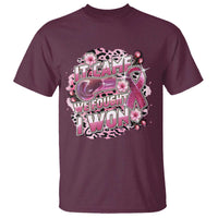 Breast Cancer Awareness T Shirt It Came We Fought I Won Boxing Gloves Pink Ribbon Flowers Leopard - Wonder Print Shop