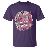 Breast Cancer Awareness T Shirt It Came We Fought I Won Boxing Gloves Pink Ribbon Flowers Leopard - Wonder Print Shop