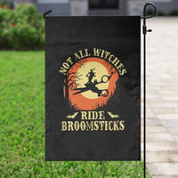 Funny Lesbian Witch Halloween Garden Flag Not All Witches Ride Broomsticks - Wonder Print Shop