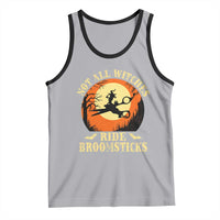Funny Lesbian Witch Halloween Tank Top Not All Witches Ride Broomsticks - Wonder Print Shop