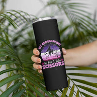 Funny Lesbian Witch Halloween Skinny Tumbler My Broom Broke So Now I Ride Scissors - Wonder Print Shop