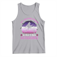 Funny Lesbian Witch Halloween Tank Top My Broom Broke So Now I Ride Scissors - Wonder Print Shop