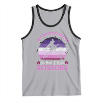 Funny Lesbian Witch Halloween Tank Top My Broom Broke So Now I Ride Scissors - Wonder Print Shop