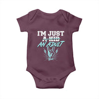 Funny Adulthood Saying Baby Onesie Rock N Roll Lover - Wonder Print Shop