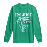 Funny Adulthood Saying Long Sleeve Shirt Rock N Roll Lover - Wonder Print Shop