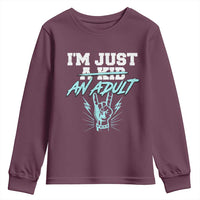 Funny Adulthood Saying Youth Sweatshirt Rock N Roll Lover - Wonder Print Shop