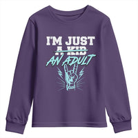 Funny Adulthood Saying Youth Sweatshirt Rock N Roll Lover - Wonder Print Shop