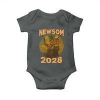 Gavin Newsom 2028 Baby Onesie Patriotic Leader President 48 Riding Bear - Wonder Print Shop