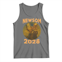 Gavin Newsom 2028 Tank Top Patriotic Leader President 48 Riding Bear - Wonder Print Shop