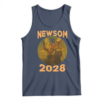 Gavin Newsom 2028 Tank Top Patriotic Leader President 48 Riding Bear - Wonder Print Shop