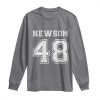 Newsom 48 Long Sleeve Shirt Gavin Newsom 2028 Presidential Election Campaign - Wonder Print Shop