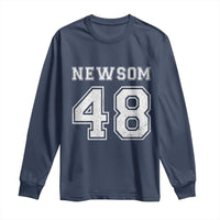 Newsom 48 Long Sleeve Shirt Gavin Newsom 2028 Presidential Election Campaign - Wonder Print Shop
