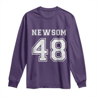 Newsom 48 Long Sleeve Shirt Gavin Newsom 2028 Presidential Election Campaign - Wonder Print Shop