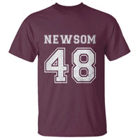 Newsom 48 T Shirt Gavin Newsom 2028 Presidential Election Campaign - Wonder Print Shop