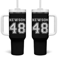 Newsom 48 Tumbler With Handle Gavin Newsom 2028 Presidential Election Campaign - Wonder Print Shop