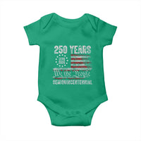 250 Years Semiquincentennial Baby Onesie 250th America Anniversary Independence Day USA Flag - Wonder Print Shop