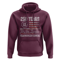 250 Years Semiquincentennial Hoodie 250th America Anniversary Independence Day USA Flag - Wonder Print Shop