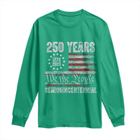 250 Years Semiquincentennial Long Sleeve Shirt 250th America Anniversary Independence Day USA Flag - Wonder Print Shop
