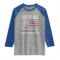 250 Years Semiquincentennial Raglan Shirt 250th America Anniversary Independence Day USA Flag - Wonder Print Shop