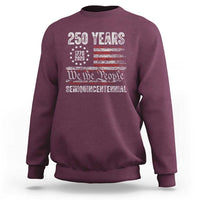 250 Years Semiquincentennial Sweatshirt 250th America Anniversary Independence Day USA Flag - Wonder Print Shop