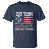 250 Years Semiquincentennial T Shirt 250th America Anniversary Independence Day USA Flag - Wonder Print Shop