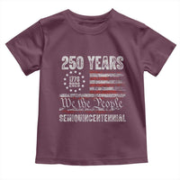 250 Years Semiquincentennial Toddler T Shirt 250th America Anniversary Independence Day USA Flag - Wonder Print Shop