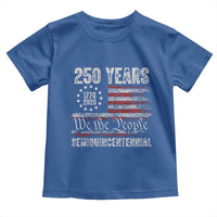 250 Years Semiquincentennial Toddler T Shirt 250th America Anniversary Independence Day USA Flag - Wonder Print Shop