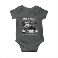 Funny Italian American Mafia Gangster Baby Onesie I Am Not In The Mafia I'm In The Restaurant Business - Wonder Print Shop