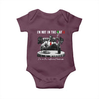 Funny Italian American Mafia Gangster Baby Onesie I Am Not In The Mafia I'm In The Restaurant Business - Wonder Print Shop