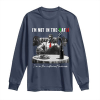 Funny Italian American Mafia Gangster Long Sleeve Shirt I Am Not In The Mafia I'm In The Restaurant Business - Wonder Print Shop