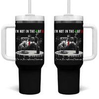 Funny Italian American Mafia Gangster Tumbler With Handle I Am Not In The Mafia I'm In The Restaurant Business - Wonder Print Shop