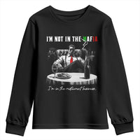 Funny Italian American Mafia Gangster Youth Sweatshirt I Am Not In The Mafia I'm In The Restaurant Business - Wonder Print Shop