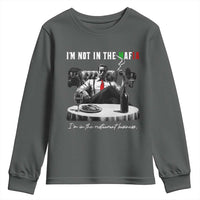 Funny Italian American Mafia Gangster Youth Sweatshirt I Am Not In The Mafia I'm In The Restaurant Business - Wonder Print Shop