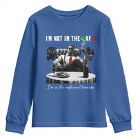 Funny Italian American Mafia Gangster Youth Sweatshirt I Am Not In The Mafia I'm In The Restaurant Business - Wonder Print Shop