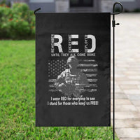 RED Friday Garden Flag I Wear Red For Everyone To See I Stand For Those Who Keep Us Free Military - Wonder Print Shop