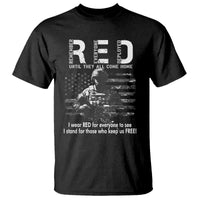 RED Friday T Shirt I Wear Red For Everyone To See I Stand For Those Who Keep Us Free Military - Wonder Print Shop