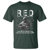 RED Friday T Shirt I Wear Red For Everyone To See I Stand For Those Who Keep Us Free Military - Wonder Print Shop