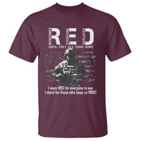 RED Friday T Shirt I Wear Red For Everyone To See I Stand For Those Who Keep Us Free Military - Wonder Print Shop