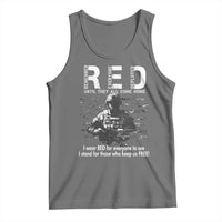 RED Friday Tank Top I Wear Red For Everyone To See I Stand For Those Who Keep Us Free Military - Wonder Print Shop