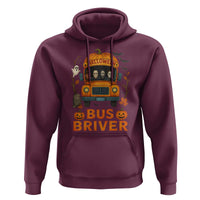 Funny Halloween Bus Driver Hoodie Horror Slashers Pumpkin School Bus Spooky Season - Wonder Print Shop