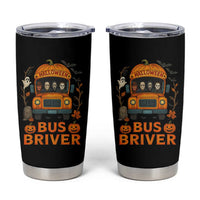 Funny Halloween Bus Driver Tumbler Cup Horror Slashers Pumpkin School Bus Spooky Season - Wonder Print Shop