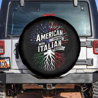 American Grown With Italian Roots Spare Tire Cover Family Tree Italy Flag - Wonder Print Shop