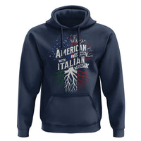 American Grown With Italian Roots Hoodie Family Tree Italy Flag - Wonder Print Shop