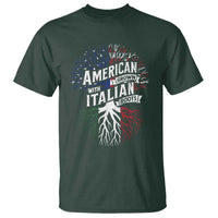 American Grown With Italian Roots T Shirt Family Tree Italy Flag - Wonder Print Shop